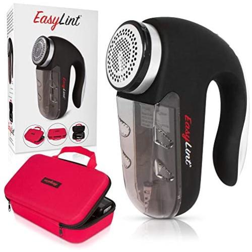 EasyLint Professional Sweater Shaver Best Rated Lint Fuzz Pill Remover for Clothes, Fabrics and Furniture. Includes Zipper Storage Case.