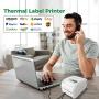 MUNBYN USB Thermal Label Printer for Windows Mac 4x6 Thermal Printer One Click Set up Shipping Label Printer Great for Labeling, Filing, Mailing, Barcodes and More