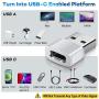 USB C Female to USB Male Adapter 3-Pack,Zinc Alloy Type C to USBA Charger Converter for iPhone 11 12 Pro Max Mini SE 2020,Airpods iPad Air 3rd 4 4th 8th Generation,Samsung Galaxy Note 10 20 21 S20 S21