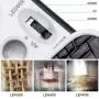 Pocket 30X 60X 90X Magnifier with 2 LED 1 Light Handheld Magnifying Professional Slide Out Protective Glass Loupe for Jewelry Rocks Stamps Coins Watches