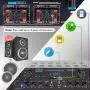 500W Karaoke Wireless Bluetooth Amplifier - 4 Channel Stereo Audio Home Theater Speaker Sound Power Receiver w/ AUX IN, FM, RCA Subwoofer Speakers OUT, USB, Microphone IN w/ Echo - Pyle PTA44BT 500W Karaoke Wireless Bluetooth Amplifier - 4 Channel Stereo Audio Home Theater Speaker Sound Power Receiver w/ AUX IN, FM, RCA Subwoofer Speakers OUT, USB, Microphone IN w/ Echo - Pyle PTA44BT