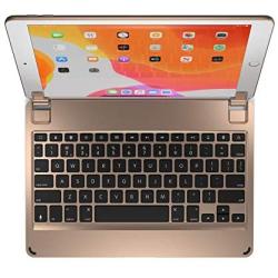 Brydge 10.2 Wireless Keyboard | Compatible with iPad (7th Gen, 2019 & 8th Gen, 2020) | Backlit Keys | Long Battery Life | (Gold)