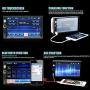 CAMECHO 7'' Double Din Car Stereo Audio Bluetooth MP5 Player USB FM Multimedia Radio+ 4 LED Mini Backup Camera with Steering Wheel Remote Support Mobile Phone Synchronization (Used in Android /iOS)