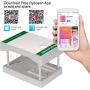 Rybozen White Mobile Film Scanner, Converts 35mm Slides & Negatives into Digital Photos with Your Smartphone Camera, Interesting Presents and Toys with LED Backlight（2AA Batteries not Included