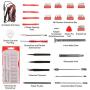 Stalwart - 75-ST6062 Electronic Repair Tech Tool Kit- 70 Piece Set with Precision Screwdriver, Bits, Tweezers and More For Repairing Cell Phone/Tablet/Laptop By