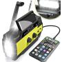 [2021 Newest] Emergency-Hand-Crank-Radio,4000mAh Portable Weather Solar Radios with Motion Sensor Reading Lamp,3 Gear LED Flashlight,SOS Alarm,Cell Phone Charger,AM/FM/NOAA(Yellow)