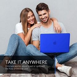 Kuzy Compatible with MacBook Pro 15 inch Case 2019 2018 2017 2016 Release A1990 A1707, Hard Plastic Shell Cover for MacBook Pro 15 case with Touch Bar Soft Touch, Blue
