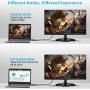 VGA to HDMI Adapter, QGeeM VGA to HDMI Adapter with Audio/1080p Video Output,VGA to HDMI (Male to Female) Converter Dongle adaptador for Monitor,Computer,Laptop,Projector,VGA to HDMI Converter