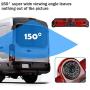 Brake Light Rear View Backup Camera Compatible with Chevy Express GMC Savana Van 1500 2500/3500 2003-2019 Brake Light Camera Brake Light Reverse Backup Camera