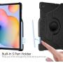 Fintie Rotating Case for Samsung Galaxy Tab S6 Lite 10.4 2020 Model SM-P610 (Wi-Fi) SM-P615 (LTE), [Built-in S Pen Holder] 360 Degree Swivel Stand Cover Auto Sleep/Wake, Black