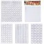 322Pcs Cabinet Door Bumpers,Self Adhesive Clear Rubber Bumpers Pads,Noise Dampening Buffer Pads - 5 Sizes