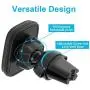 2 Pack Magnetic Phone Car Mount, Apps2car Car Phone Holder Mount Magnetic, Built in 6 Strong Magnets, Air Vent Cell Phone Holder for Car with Adjustable Secure Tightening System