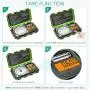 ORIA Digital Pocket Scale, Digital Milligram Pocket Scale 50g/ 0.001g, Jewelry Scale with Tweezers, Calibration Weights, 6 Units, Backlit Display, Auto Off, Tare, Stainless Steel (Battery Included)