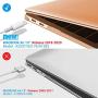 IBENZER New 2020 MacBook Air 13 inch Case M1 A2337 A2179 A1932 Plastic Hard Shell Case with Keyboard Cover for Apple Mac Air 13 Retina Display with Touch ID (2018-2020), Crystal Clear, MMA-T13CYCL+1
