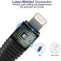 (1Ft 3 Pack) iPhone Charger Cable,[MFi Certified] Lightning Cable Nylon Braided iPhone Charger Cable for Charging and Syncing Compatible with iPhone 11/11 Pro/X/XS/XR/XS Max/8/8 Plus/7 Plus