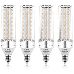 E12 LED Bulbs, 16W LED Candelabra Bulb 120 Watt Equivalent,1400lm, Decorative Candelabra Base E12 Non-Dimmable LED Chandelier Bulbs, Warm White 3000K, LED Corn Lamp, Pack of 4