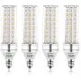 E12 LED Bulbs, 16W LED Candelabra Bulb 120 Watt Equivalent,1400lm, Decorative Candelabra Base E12 Non-Dimmable LED Chandelier Bulbs, Warm White 3000K, LED Corn Lamp, Pack of 4
