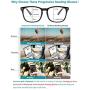 Gaoye Progressive Multifocus Reading Glasses Blue Light Blocking Women/Men,Computer Readers with Spring Hinge