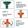 252 Coin Wrappers with Coin Sorter Tube - Funnel Shaped Color-Coded Coin Counter Stacking Roll Sorting Tubes