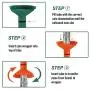 252 Coin Wrappers with Coin Sorter Tube - Funnel Shaped Color-Coded Coin Counter Stacking Roll Sorting Tubes