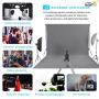 Issuntex 5X6.5 ft Gray Background Backdrop,Photo Studio,Collapsible High Density Screen for Video Photography and Television