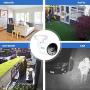 AIHOWS 5Mp PoE Home Security Camera System with 4 IP Surveillance Cameras, 8CH H.265 NVR Home Surveillance Video System Cover 2TB HDD for 24/7 Sound & Video Recording