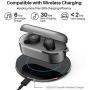 TOZO T10 Bluetooth 5.0 Wireless Earbuds with Wireless Charging Case IPX8 Waterproof TWS Stereo Headphones in Ear Built in Mic Headset Premium Sound with Deep Bass for Sport Black