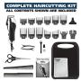 WAHL Chrome Pro Complete Haircutting Kit for Men , Powerful Total Body Clipping, Trimming, & Grooming - Model 79524-250, Black