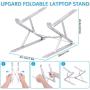 Adjustable Laptop Tablet Stand-Upgrade Foldable Laptop Riser Stand with 15 Adjustable Levels,Portable Stand with Cleaning Tools