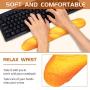 Soft Toast Bread Baguette Shape Anti-Skid Keyboard Wrist Rest Support for Office,Computer,Laptop& Mac,Slow Bounces Back Foam for Easy Typing & Pain Relief