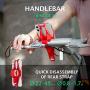 Bone Bike Tie 3, Universal Bike Phone Mount for Handlebar, Bicycle Motorcycle Phone Holder for iPhone 12 Pro Max Mini 11 Pro Max XS X XR SE 8 7 6 Plus, Galaxy Note10 9 S10 9 8, Phone 5.8”-7.2” (Red)