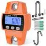 RoMech 660lb Digital Hanging Scale with Cast Aluminum Case, Handheld 300Kg Mini Crane Scale with Hooks for Farm Hunting Fishing Outdoor (Orange) RoMech 660lb Digital Hanging Scale with Cast Aluminum Case, Handheld 300Kg Mini Crane Scale with Hooks for Farm Hunting Fishing Outdoor (Orange)