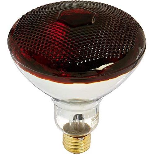 Satco Products S4751 175BR38/HR Medium Base Red Heat Lamp