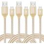 Micro USB Charger(6ft), iSeekerKit High Charging Speed USB 2.0 A Male to Micro Nylon Braided Cords with Aluminum Connectors for Samsung, HTC, Nokia, Android and More [3 Pack]