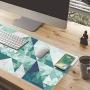Benvo Extended Mouse Pad Large Gaming Mouse Pad- 35.4x15.7x0.12 inch Computer Keyboard Mouse Mat Non-Slip Mousepad Rubber Base and Stitched Edges for Game Players, Office, Study, Modern Design