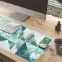 Benvo Extended Mouse Pad Large Gaming Mouse Pad- 35.4x15.7x0.12 inch Computer Keyboard Mouse Mat Non-Slip Mousepad Rubber Base and Stitched Edges for Game Players, Office, Study, Modern Design