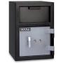 Mesa Safe MFL2014K All Steel Depository Safe with Key Lock, 0.8-Cubic Feet, Black and Grey
