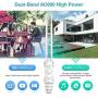 FLASHOWL Outdoor WiFi Repeater WiFi Booster Wireless Repeater WiFi Extender High Power Weatherproof Outdoor WiFi Access Point Dual Band 2.4G&5G Internet Extender WiFi Router Wireless Router Extender