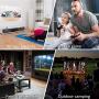 GRC Mini Projector, Portable WiFi Movie Projector with Synchronize Smart Phone Screen, 1080P and 200” Display Supported , Compatible with Android, iOS, TV Stick, HDMI, USB , AV for Home/ Outdoor Movie GRC Mini Projector, Portable WiFi Movie Projector with Synchronize Smart Phone Screen, 1080P and 200” Display Supported , Compatible with Android, iOS, TV Stick, HDMI, USB , AV for Home/ Outdoor Movie