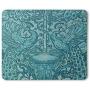 Moslion Peacock Mouse Pad Mascot Animal Totem Victorian Flowers Lucky Teal Blue Gaming Mouse Mat Non-Slip Rubber Base Thick Mousepad for Laptop Computer PC 9.5x7.9 Inch
