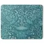 Moslion Peacock Mouse Pad Mascot Animal Totem Victorian Flowers Lucky Teal Blue Gaming Mouse Mat Non-Slip Rubber Base Thick Mousepad for Laptop Computer PC 9.5x7.9 Inch