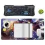 Mouse pad Mercy Witch,Extended Gaming Mouse pad,Large Desk Mat,Waterproof Anti-Dirty No-Slip Stitched Edges Mousepads for Computer Black 16x32inch