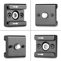 SMALLRIG Cold Shoe Mount Adapter Bracket Hot Shoe with 1/4'' Thread for Camera Cage Flash LED Moniter, Pack of 2-2060