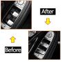 Moonlinks Window Switch Button Covers for Mercedes Benz C E GLC Class, Front Right Window Switch Repair Button Caps（1 Pcs,Fits Mercedes Benz W205 C Class W213 E Class W253 GLC Class 2018-2020）
