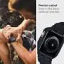 Spigen Rugged Armor Pro Designed for Apple Watch Band with Case for 44mm Series 6/SE/5/4 - Charcoal Gray