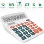 Helect Calculator, Standard Function Desktop Calculator, White