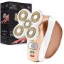 Electric Shaver for Women, SaikerMan Cordless Electric Razor Legs Body Face Bikini Area Hair Trimmer Remover Removal for Ladies Womens - Rose Gold