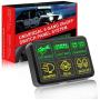 6 Gang Switch Panel, OFFROADTOWN Electronic Relay System with Circuit Control Box Waterproof Fuse Relay Box Wiring Harness Label Stickers for Car Truck Marine Boat ATV UTV
