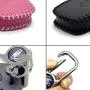 ROMASO Key Fob Cover fit for Lexus,Smart Key Fob Case Cover for Lexus ES350 GS300 GS350 GS430 GS450h ISC IS250 IS350 LS460 LS600h RX350 RX300 GX470 GX460,Leather Key Fob Shell,Black