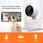 Ebitcam 1080P Home Security Camera,WiFi Baby Monitor with Two-Way Audio,Pan/Tilt/Zoom,Night Vision,Motion Alarm,Remote Real-time Monitoring,Cloud Storage,Compatible Alexa